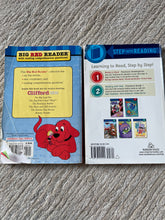 Load image into Gallery viewer, Step into reading five early readers in one set of two books Clifford and Disney Pixar
