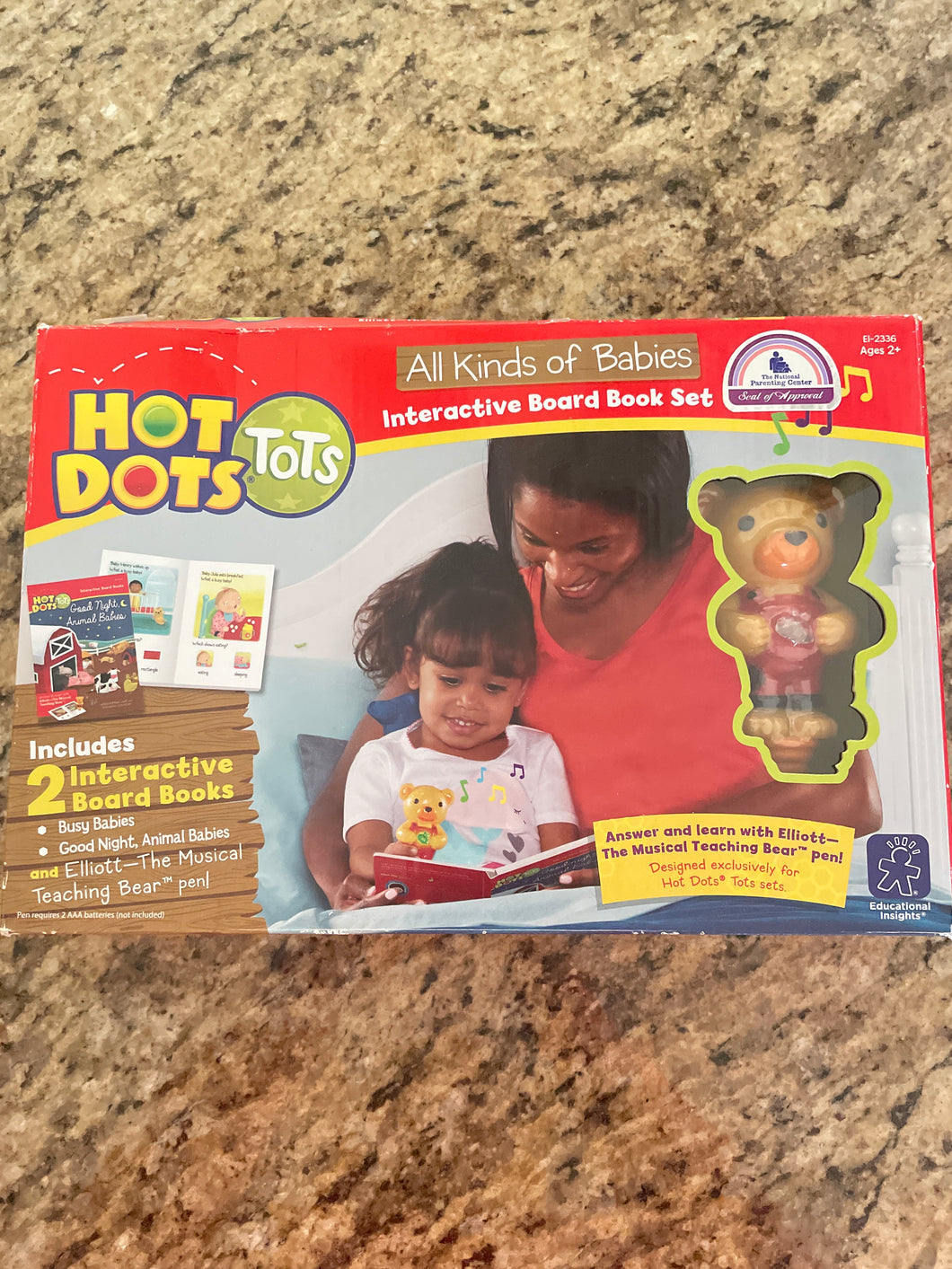 Hot Dots Tots interactive board set-new in box