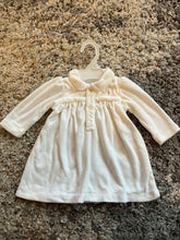 Load image into Gallery viewer, Ralph Lauren white velour dress size 6 months  6 months
