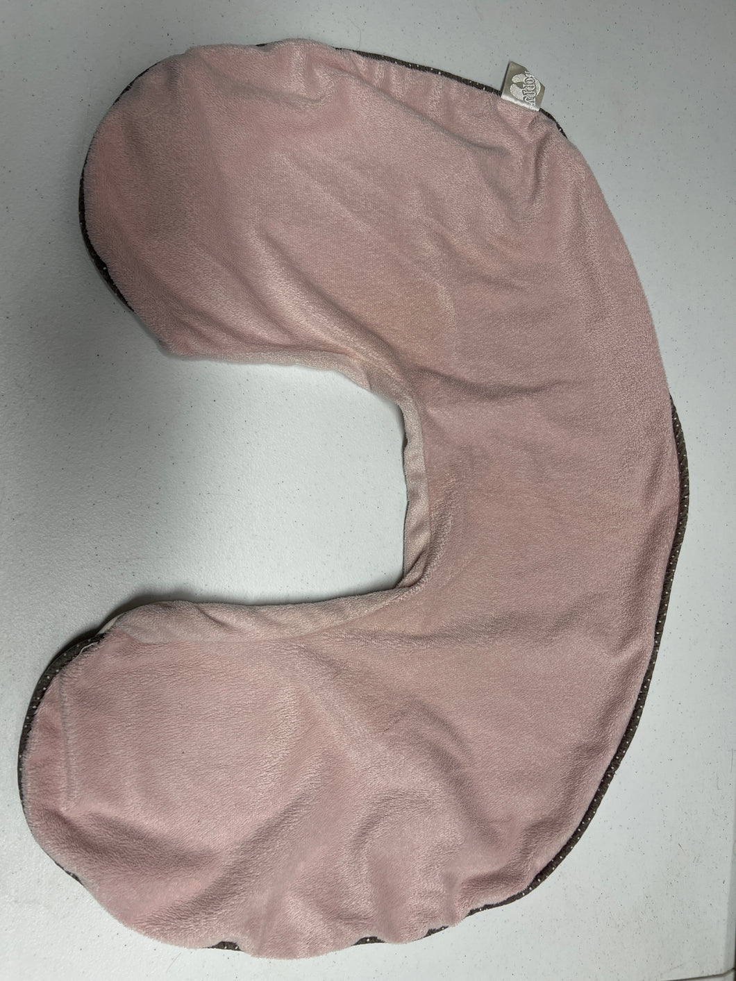 Papi, nursing pillow, cover, pink and brown