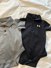 Load image into Gallery viewer, Two Under Armour Polo Onesies 3 months

