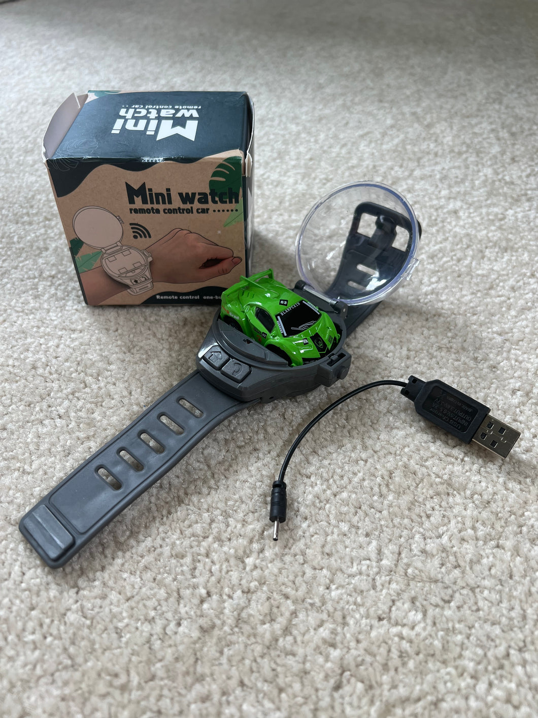 Mini Watch- w/remote control car, like new