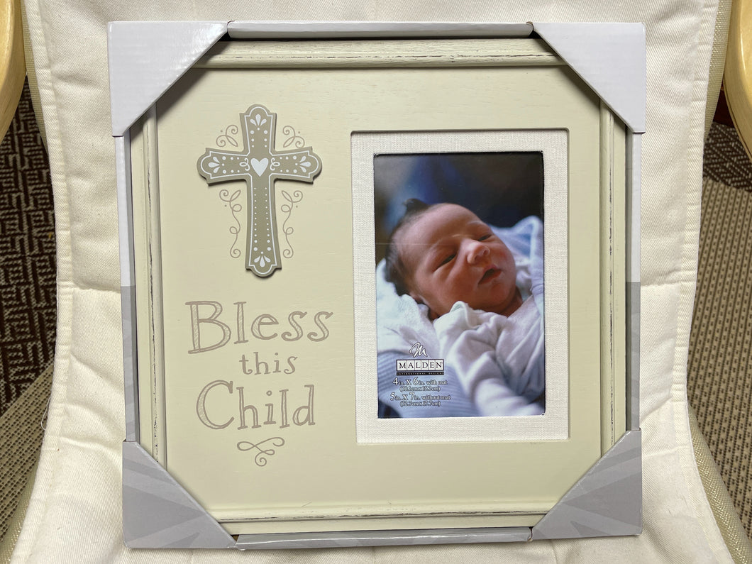 NEW Bless This Child Frame  4x6 or 5x7