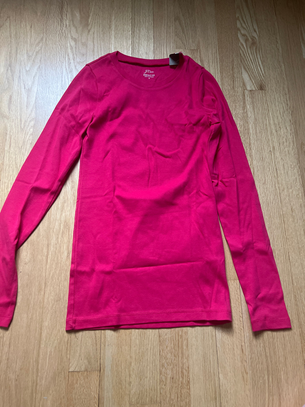 J Crew pink long sleeve shirt- perfect Fit shirt Adult Small