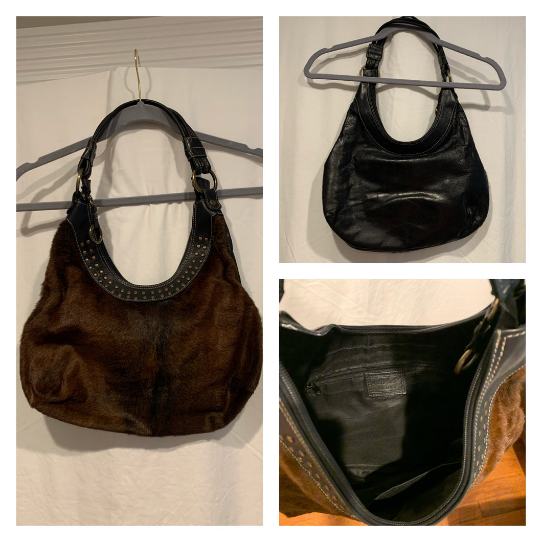 Gail LaBelle purse with fur made in Italy