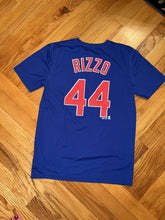 Load image into Gallery viewer, Chicago CUBS Rizzo 44 Genuine MerchandiseBlue Sport tee size boys large Large
