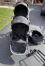 Load image into Gallery viewer, City Select package in excellent condition.  A few minor scratches on frame. Includes the following:  Second seat Second seat attachments Car seat adapter (we used Chicco) Pram kit (uses part of seat) Parent console
