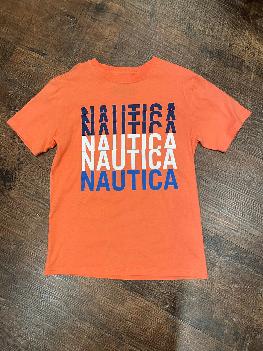 Nautica peach shirt 10/12 10