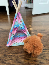 Load image into Gallery viewer, Doodle Dog Plush and Tent fits Amer GIrl
