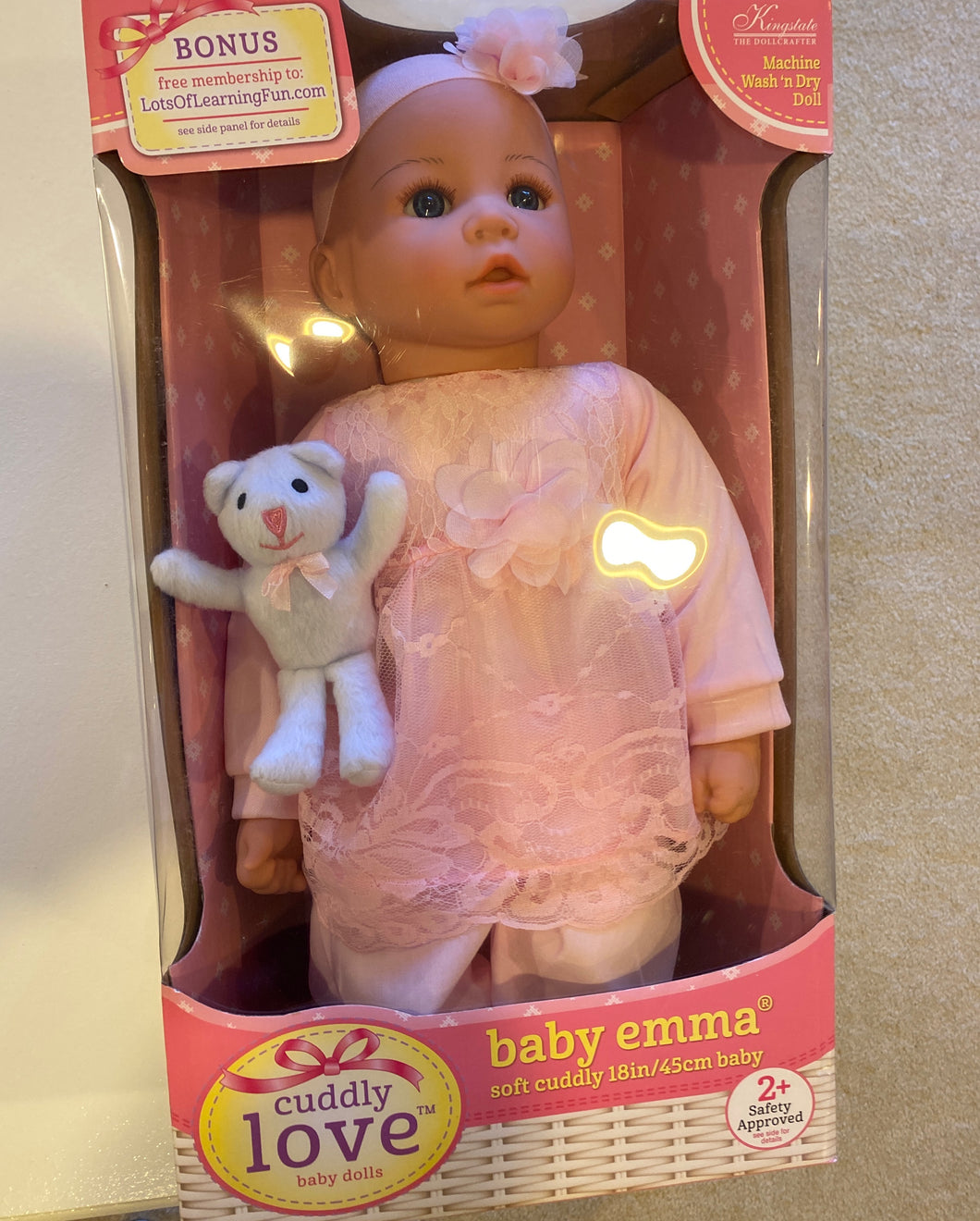 Cuddly Love Everything Emma Baby Doll 18” New