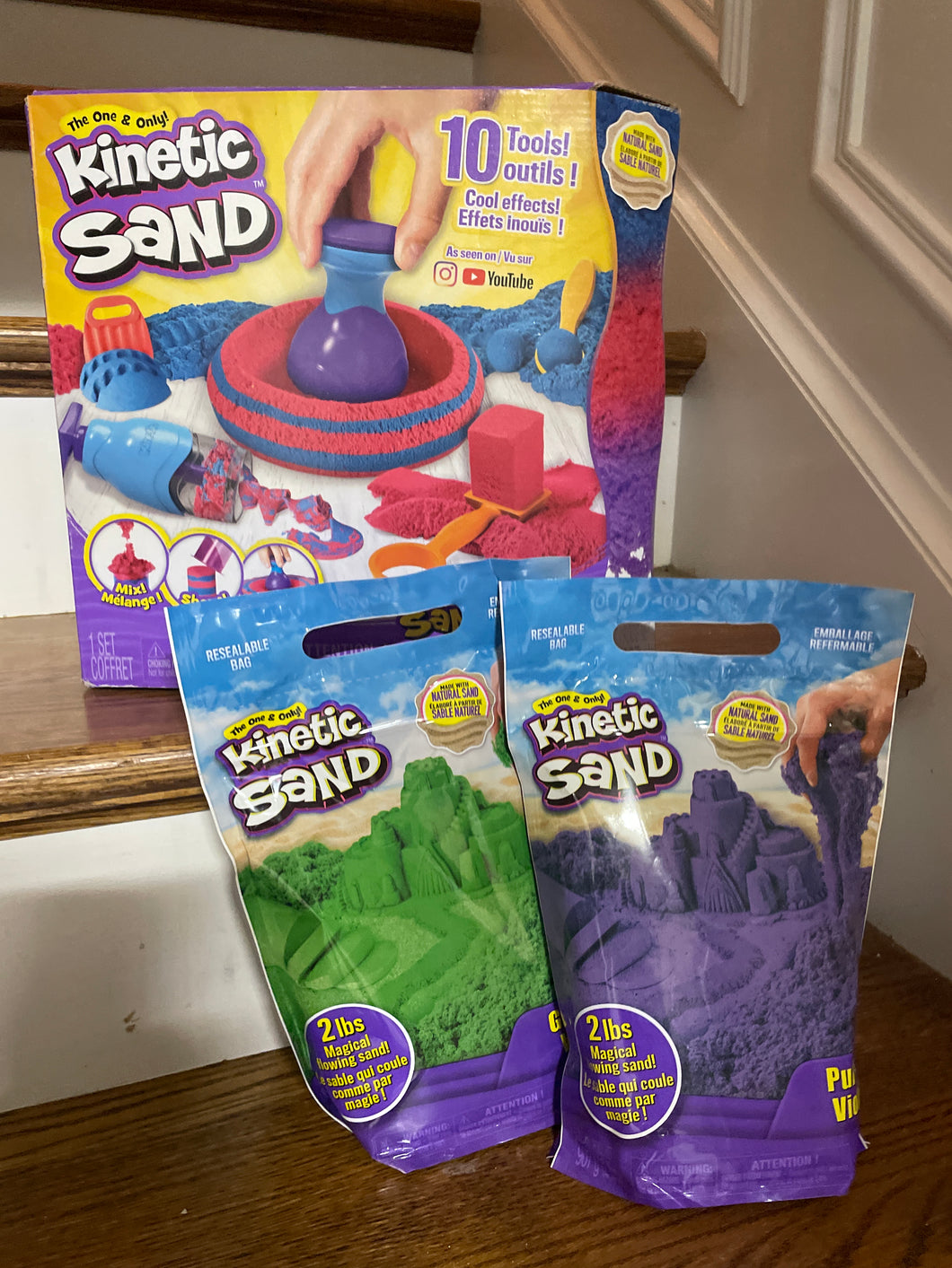 Kinetic Ssnd set and sand (2 pouches) new