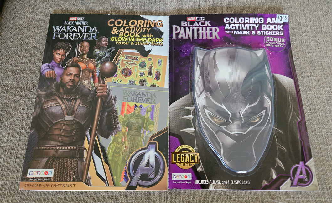 New Marvel Blavk Panther activity books