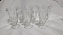 Load image into Gallery viewer, Vintage Milkshake Stemmed Glass Cups set of 6
