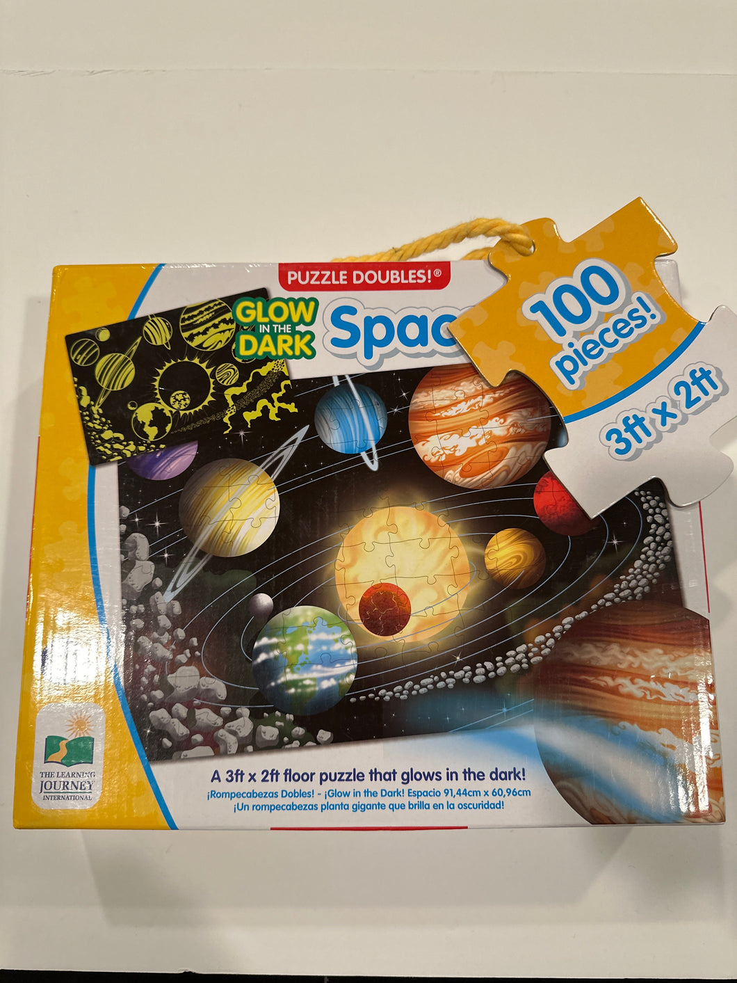 Glow in the dark space puzzle-100 pieces (all accounted for)