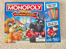 Load image into Gallery viewer, Monopoly Junior Electronic Banking Board Game Hasbro 2017  One Size
