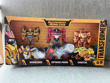 Load image into Gallery viewer, NEW Transformers Buzzworthy Bumblebee Optimus and Cheetor
